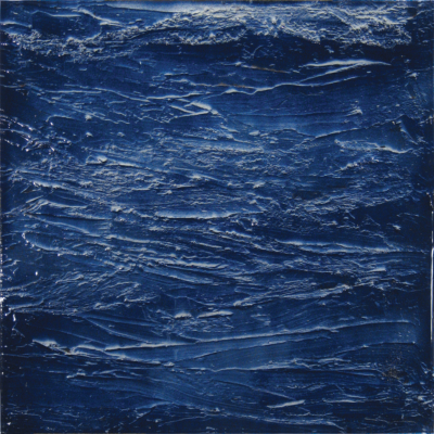 The Wave - Michael Rousseau 24" x 24" mixed media with epoxy resin.