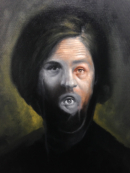 Watch Your Mouth - Michael Rousseau 18" x 24" - oil on panel