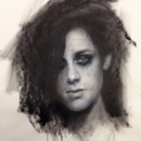 untitled - Michael Rousseau 14" x 14" - oil on panel