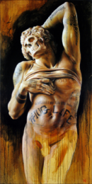 The Dying Slave - Michael Rousseau oil on linen - 24" x 48" (private collection)