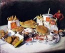 Fast Food/Still Life - Michael Rousseau oil on canvas